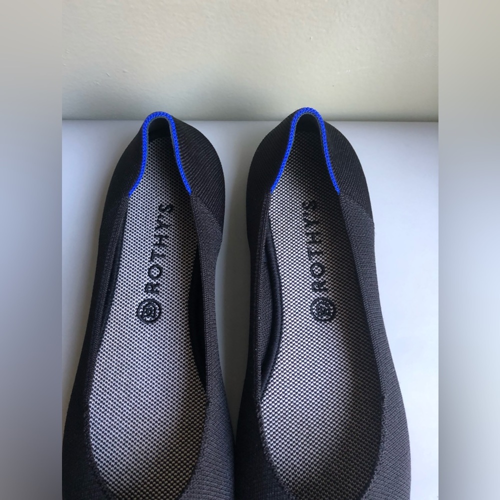 Rothy’s Black Knit Classic Loafers Ballet Flat Size: W13 - Picture 5 of 12